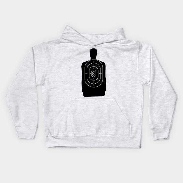 Shooting Target Paper Kids Hoodie by Historia